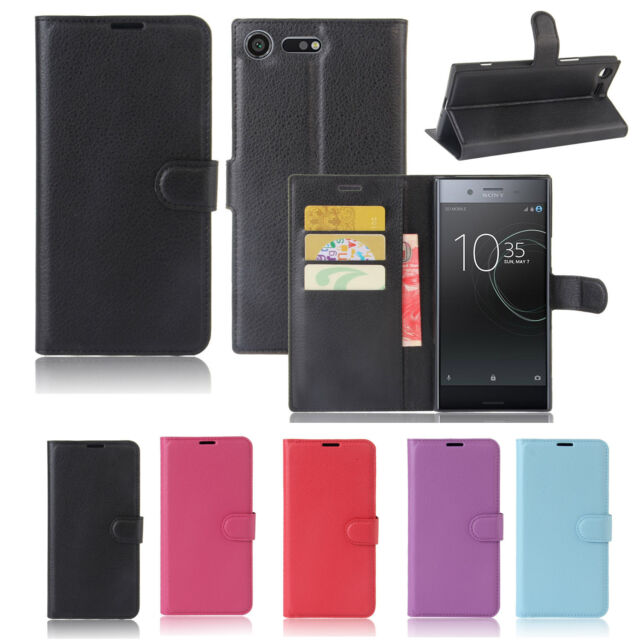 Premium Leather Wallet Case TPU Cover Sony Xperia XZ Premium + Screen Protector Premium Leather Wallet Case TPU Cover Sony Xperia XZ Premium + Screen Protector