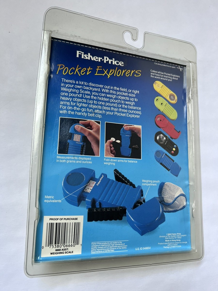 HTF Weighing Scale FISHER PRICE Pocket Explorers OUNCES & GRAM. NOS | eBay