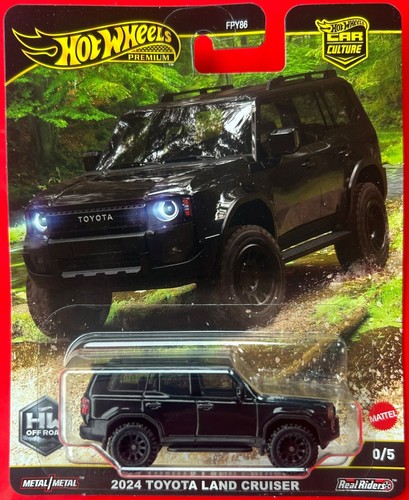 Sealed HOT WHEELS Premium Car Culture 2024 Toyota Land Cruiser 0/5 Black Chase!