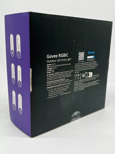 Govee RGBIC Outdoor LED Strip Light H6173 - 2 Rolls (65.6ft) - SEALED - Picture 3 of 10