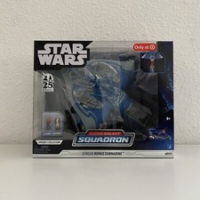 Star Wars Micro Galaxy Squadron Gungan Bongo Submarine JarJar & Obi Wan Toy