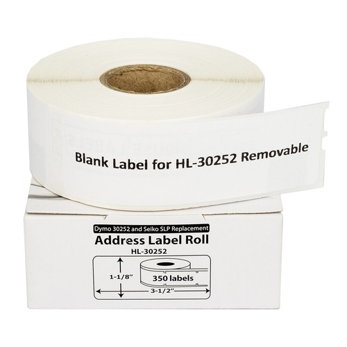 DYMO LW 30252-R REMOVABLE Address Labels - 50 Rolls of 350 - FREE FAST SHIP ! - Picture 6 of 8