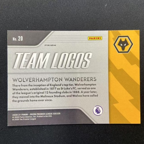 2020-21 Panini Prizm Wolverhampton Wanderers Team Logos Silver 55064 - Picture 2 of 2