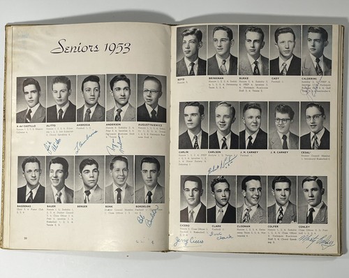 1953 ST IGNATIUS PREP HIGH SCHOOL CHICAGO ILLINOIS YEARBOOK Many Signatures 90 - Picture 10 of 12