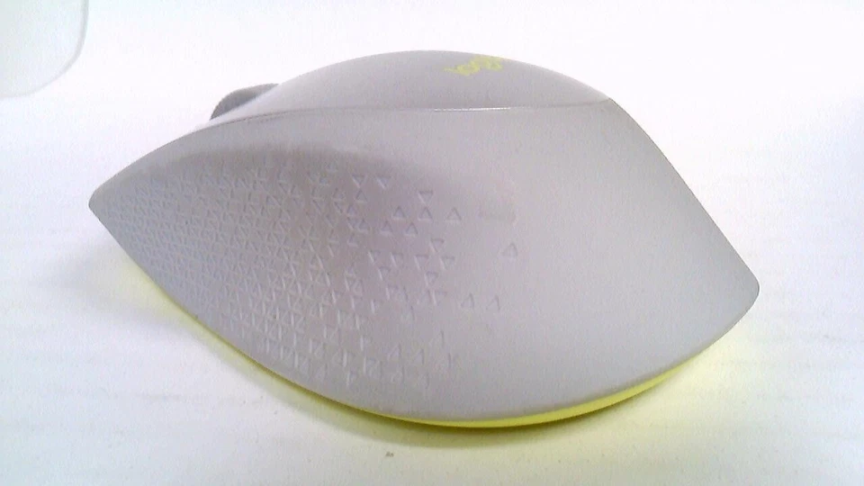Logitech~M330~SILENT PLUS~Wireless Mouse~Grey & Yellow~Tested~NO RECEIVER - Image 4 of 4