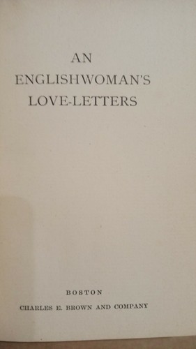 An Englishwoman's Love-Letters HOUSMAN, Laurence 1900 VG - Picture 2 of 5