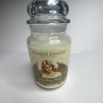 Rare Retired NEW Yankee Candle SPARKLING ANGEL White Label  display picture 1