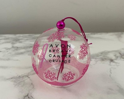 Avon Breast Cancer Crusade Christmas Bauble Pink Ribbon | eBay