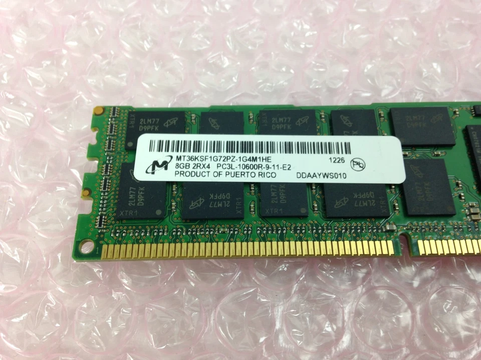 Micron PC3-10600 8GB SDRAM 1333 MHz DDR3 Memory MT36KSF1G72PZ- 1G4M1HE  - Image 2 of 4