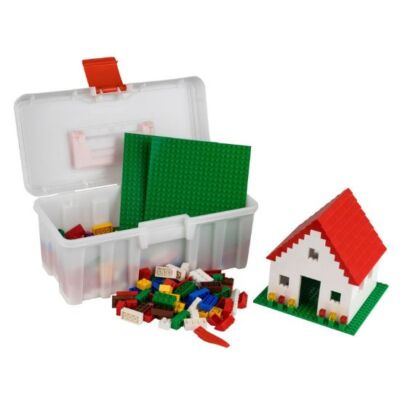 Q-Bricks Koffer mit Hausmischung - 400 Klemmbausteine