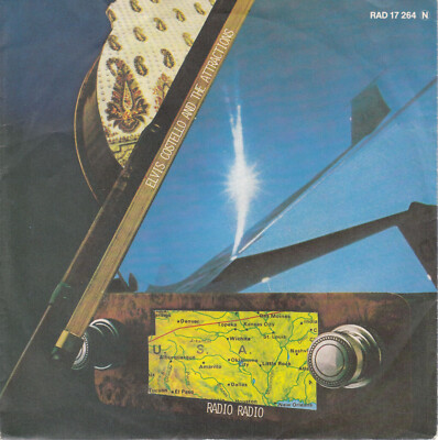 7'' ELVIS COSTELLO & ATTRACTIONS  Radio Radio    MINT