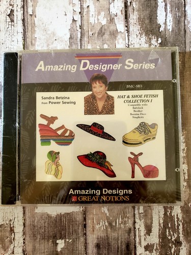 Amazing Designs Great Notions Stickerei CD, BMC-SB3 Mütze & Schuh - Bild 1 von 2