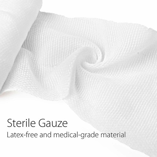 Verband Rolle Gerollt Mull Verpackung Steril Rollen Pads 4 Zoll 4,5 Yard 24 Rollen - Bild 16 von 27