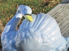 Blue Swan Vintage Pottery Planter Japan Hand Painted 8" x 4.5" x 5" — photo 10