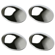 Empi 10-1060 Vw Bug 4 Lug Chrome Smooth Moon Hub Cap, Set Of 4