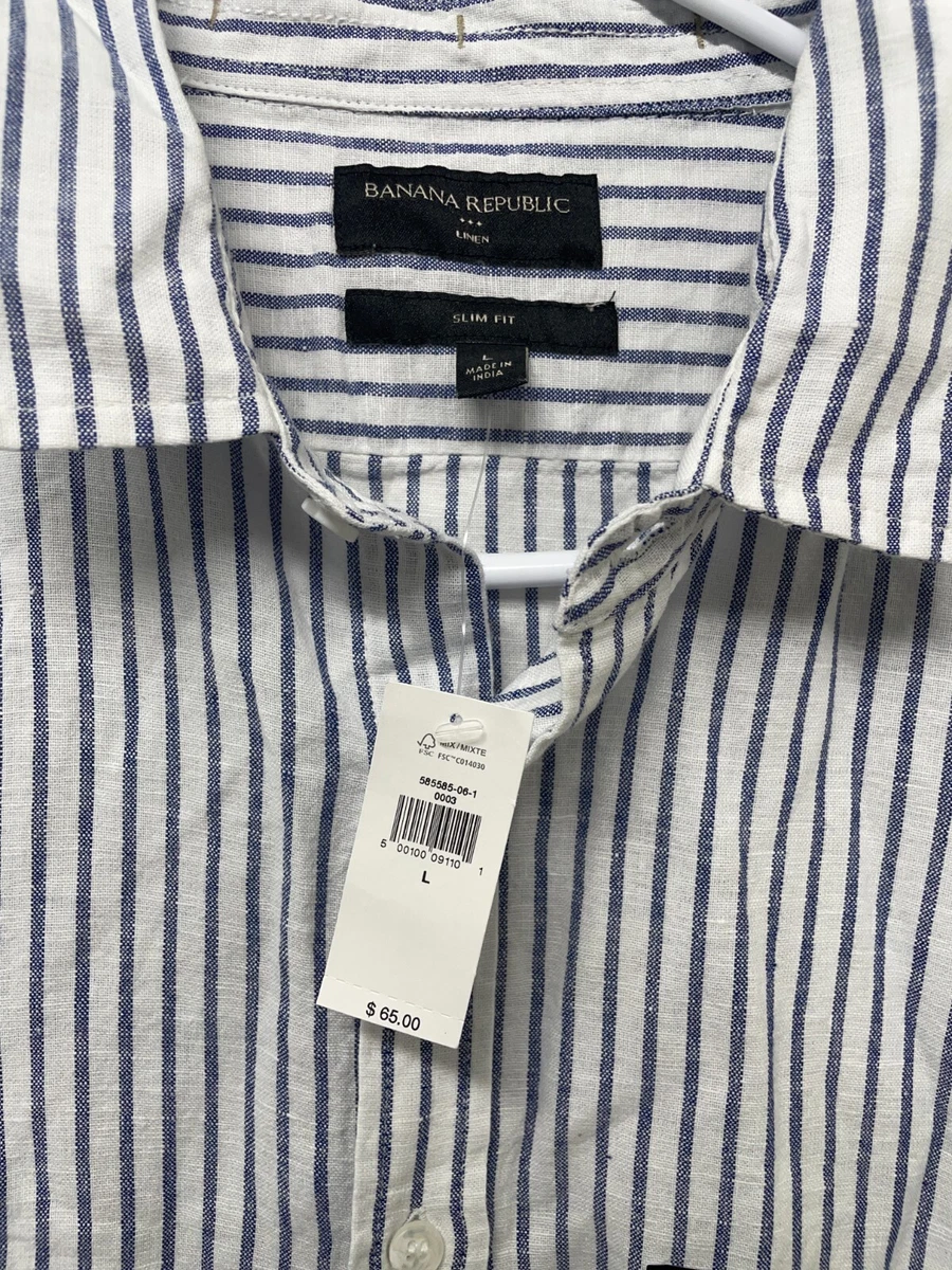 Banana Republic Untucked Slimfit Linencotton Shirt Shop head.hesge.ch