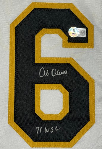 Al Oliver Signed Pittsburgh Pirates Custom Jersey w/ 71 WSC Beckett Wit BAS COA - Picture 2 of 3