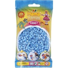 Original HAMA Bügelperlen midi 1000 Stk. 207-46 Pastell Blau hell Neu OVP