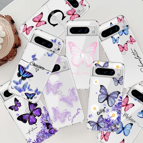 Chic Butterfly Phone Cover For Google Pixel 6 7 8A 9 Pro XL 9A Personalised Case - Picture 1 of 64