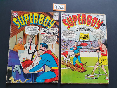 SUPERBOY # 108 + 110  DC COMICS 1963/64 x 2