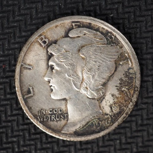 1916 *P* MERCURY HEAD SILVER DIME **FREE SHIPPING**C3015