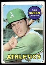 1969 Topps Dick Green  - Oakland Athletics #515