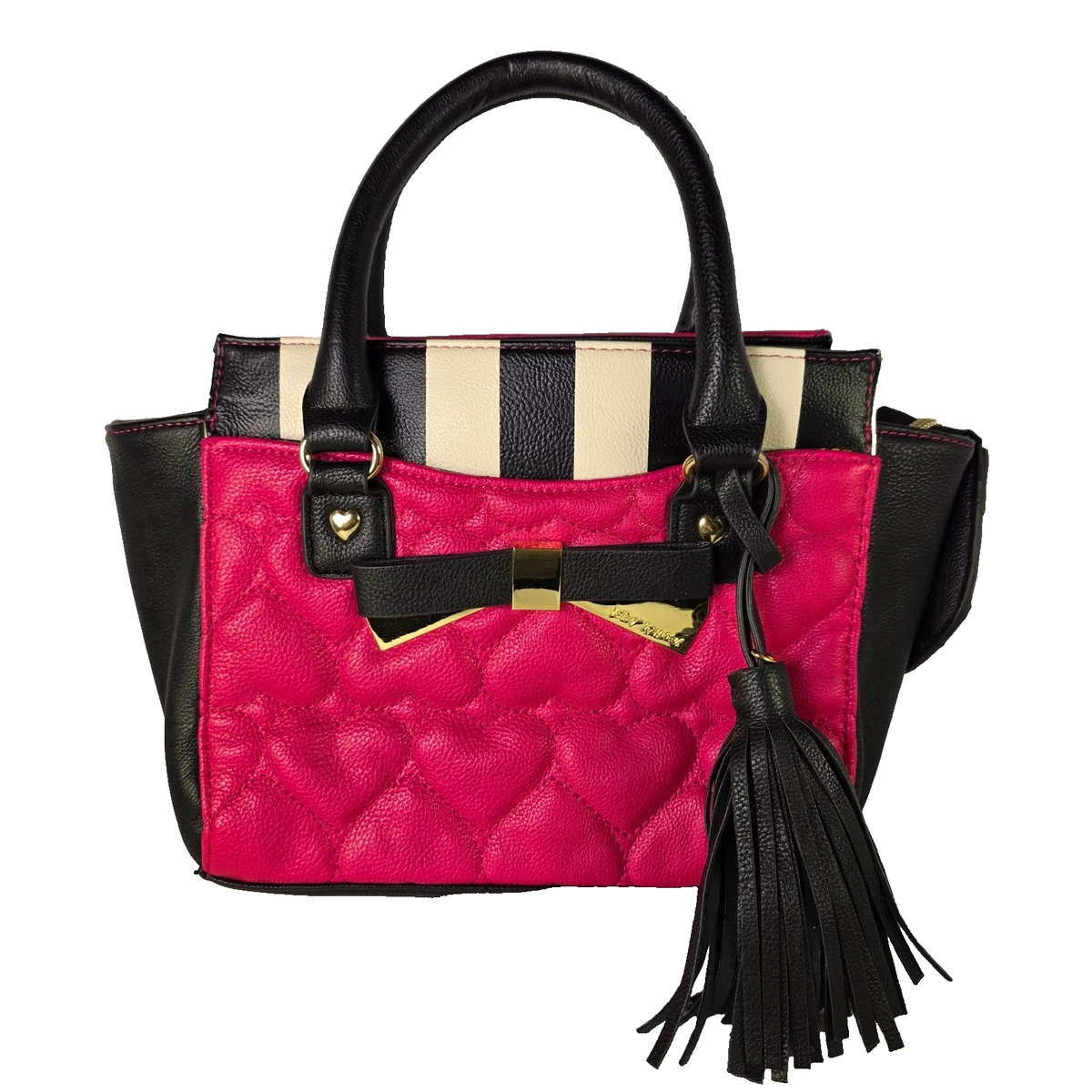Betsey Johnson Borsa Demi Satchel Con Sciarpa Inclusa - 4