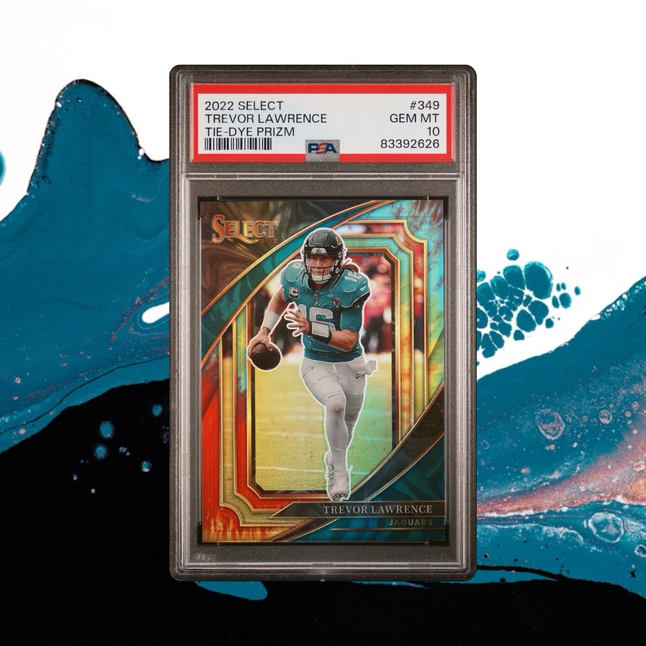 2022 Select Football Trevor Lawrence Suite Level Tie Dye  /25 JAGUARS 🐆