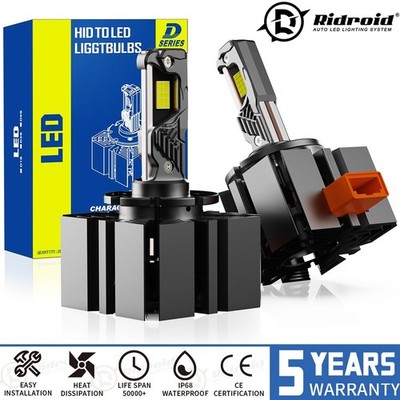 D3S D3R LED Headlight Bulbs 120W Replace HID Xenon Super White Conversion Kit