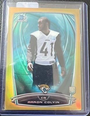Topps Chrome Aaron Colvin /50 RC #143 Blue Refractor Jacksonville Jaguars