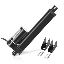 6 Inch 6" Stroke Linear Actuator 12V High Speed Actuator 6"/150mm Black