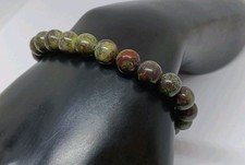 8mm Dragons Blood Stone Stretchy Reiki Chakra Bracelet