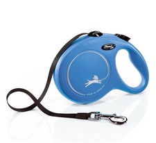 FLEXI NEW COMFORT RETRACTABLE TAPE LEASH 26FT MEDIUM DOGS GERMANY BLUE