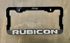 Jeep Rubicon 3d Acrylic License Plate Frame Silver Letters Jeep Rubicon 3d Acrylic License Plate Frame Silver Letters