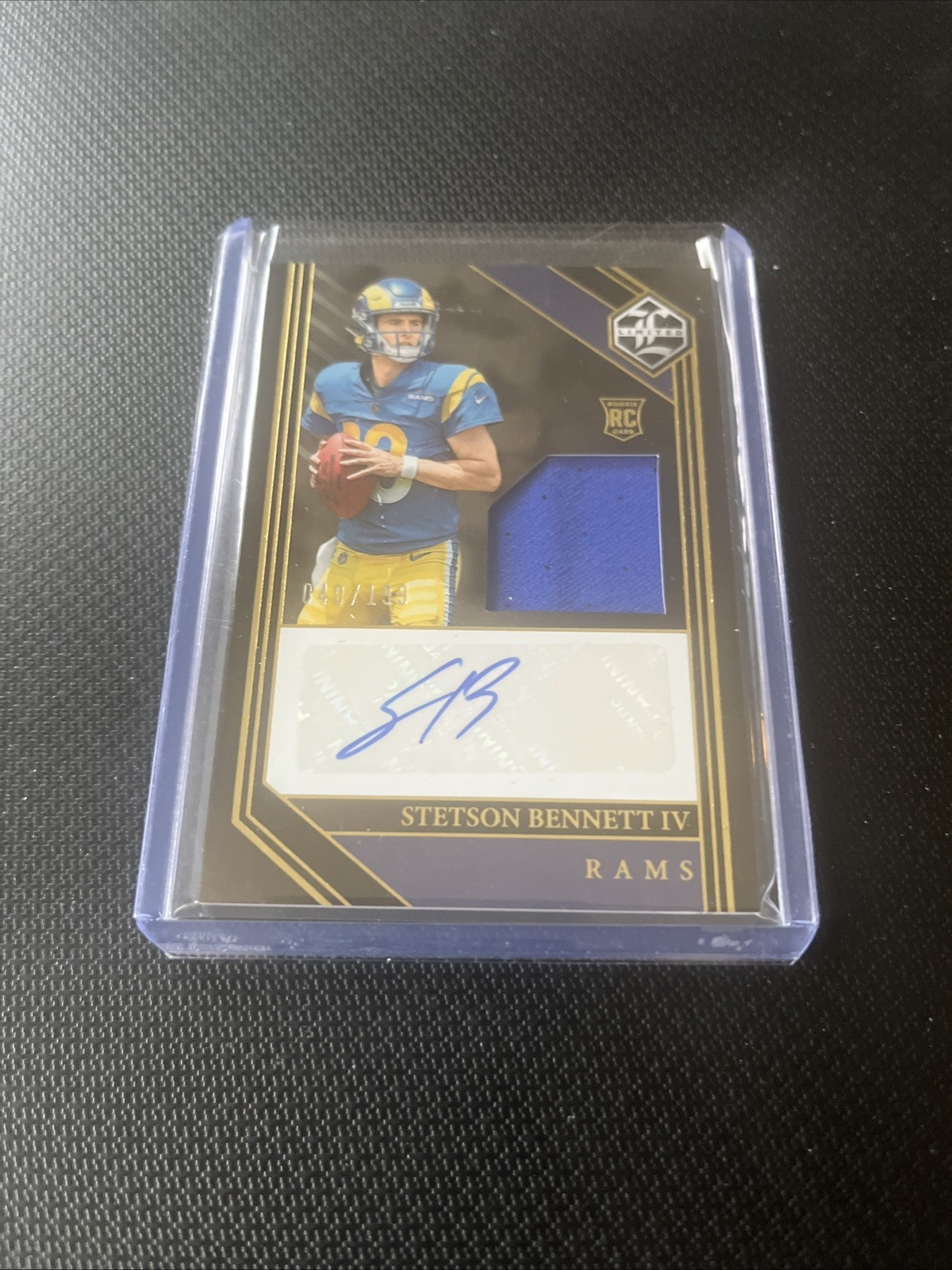 Stetson Bennett Panini Limited #133 Patch Autograph