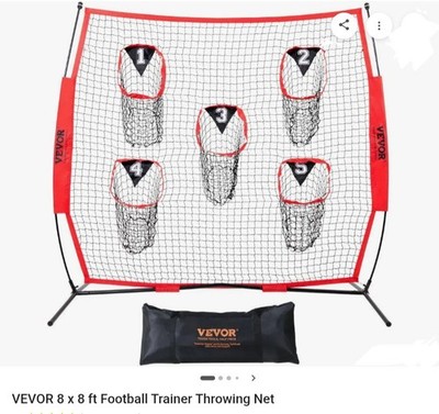Vevor 8x8 Football Baseball Softball Or Whatever Practice Net