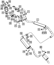 Genuine Mopar Exhaust Clamp 4578916AB