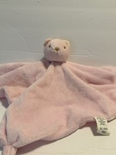 Pink Bear Plush Security Lovey Blanket