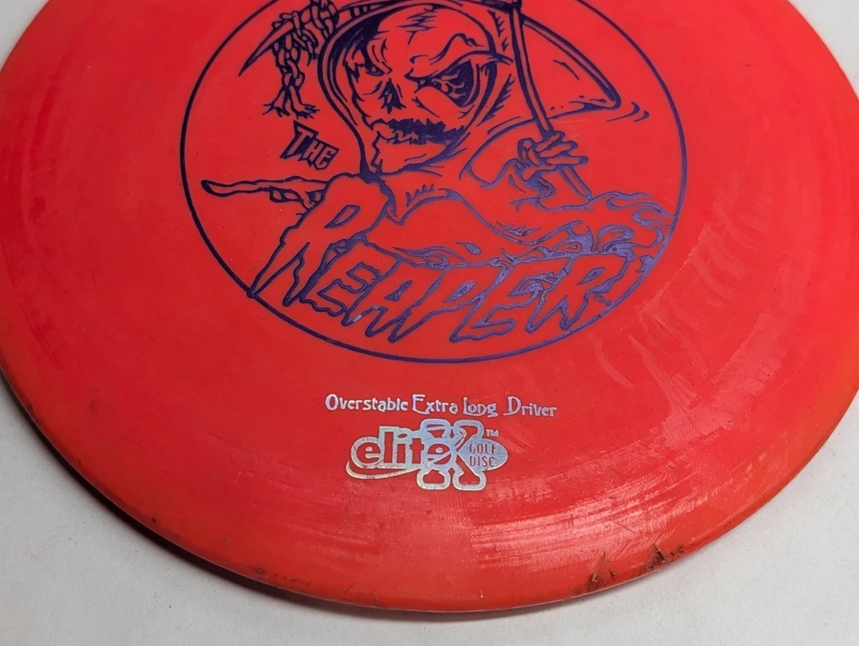 Discraft Elite X Reaper Disc Golf Driver 167g PFN Wixom Skinny Tooled Red/Orange - Image 3 of 4