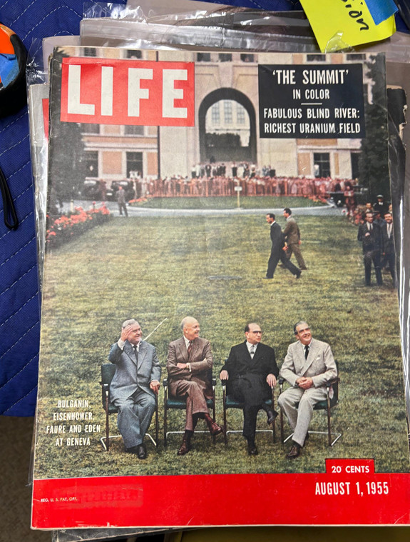 ORIGINAL Vintage Life Magazine August 1 1955 Geneva Summit Dwight Eisenhower