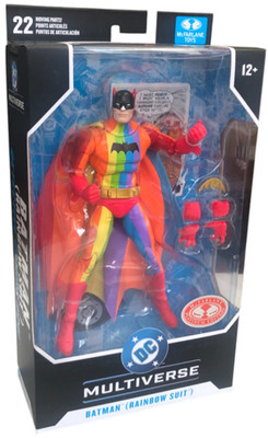 DC Multiverse - Batman Rainbow Suit (Red Platinum Chase) - McFarlane Toy VORVERKAUF