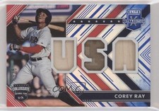 2018 Panini Elite Extra Edition USA Materials Blue 5/5 Corey Ray #USAM-CR hg6