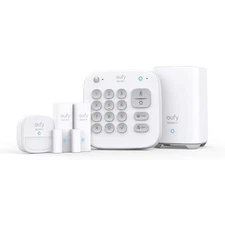 5-Piece Home Alarm Kit with Keypad Motion Sensor 2 Entry Sensors App Control for