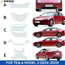 For Tesla Model 3 Highland 2024 Precut Car Full Body Paint Protection Film Clear