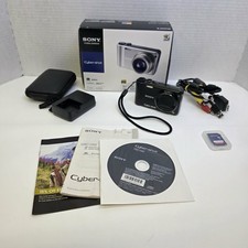 NICE - Sony Cyber-Shot DSC-H55 14.1 MP Digital Camera Case Battery 8GB Card
