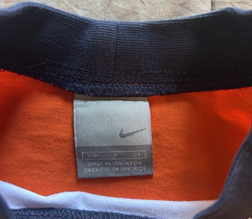 Boys Youth Nike Swoosh Orange/Blue/White Tee Shirt Size Small (8 Years) - Picture 3 of 4