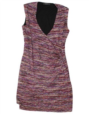 Esprit Damen ärmelloses Etuikleid UK 12 Medium bunt gestreift AN04