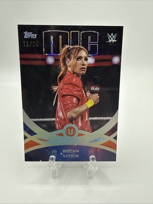 2026 Topps WWE Universe BECKY LYNCH #281 Peak Performance MIC 12/25 Orange Warp