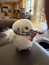 Douglas Cuddle Toys Snowy Owl White Stuffed Animal Red Plaid Scarf 9760OWL24
