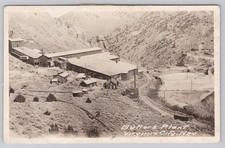 Planta de mantequilla planta de cianuro Virginia City Nevada minería de plata RPPC c. 1920s